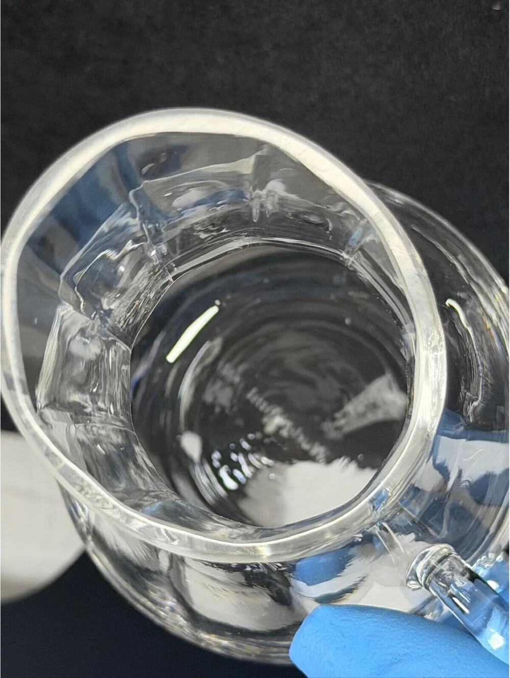 Wedgwood Clear Crystal Glass Pitcher Elegant Serving Piece